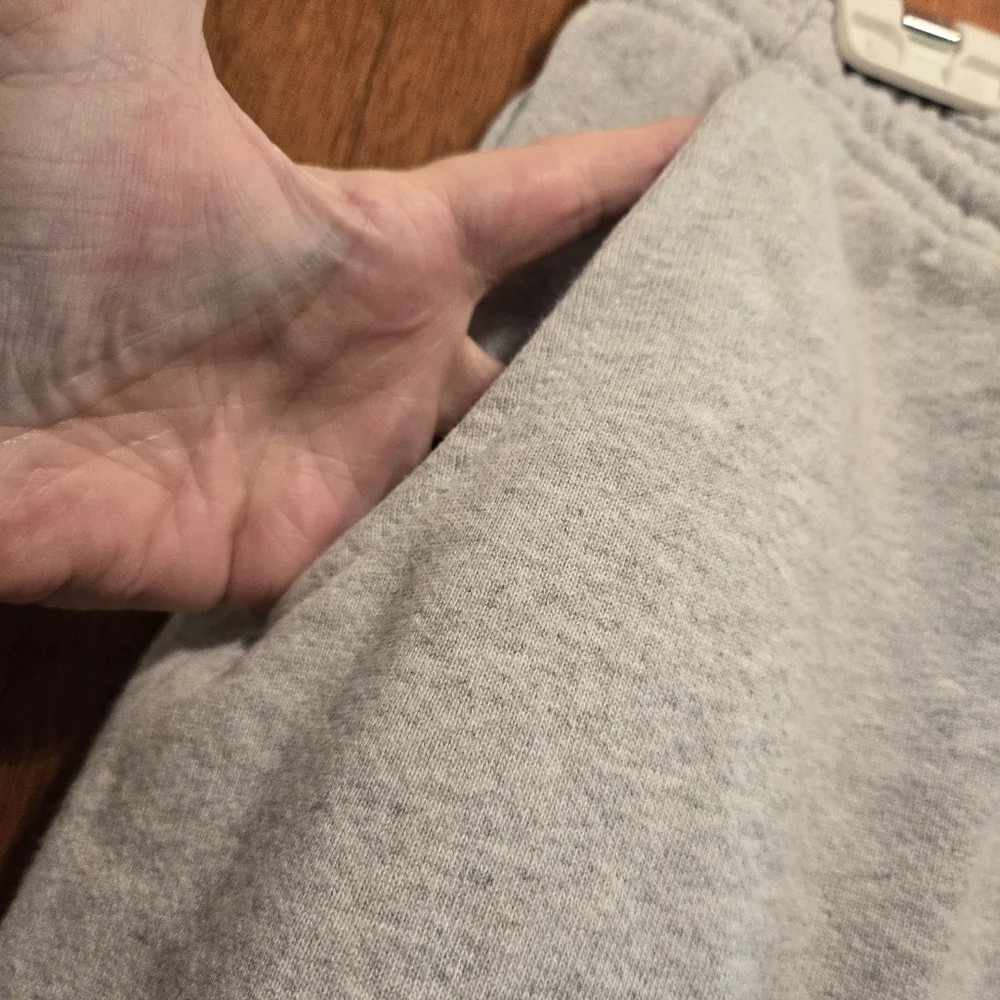 LOM Clothing "Loyalty over money" fleeced lined gray joggers sz2X 34"x32" - Picture 4 of 9